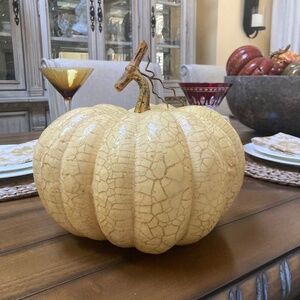 Faux Pumpkin Off White l Halloween Decor l Fall Decor